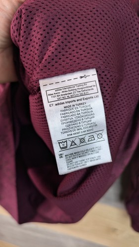 Adidas X Alexander Wang Track Top Herren Medium weinrot durchgehender Reißverschluss 3 Streifen SST Sport - Bild 14 von 22