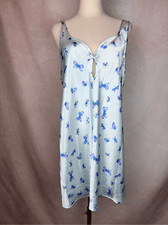 Vintage Butterfly Slip Nightie Morgan Taylor Intimates Size Large 90s Y2K