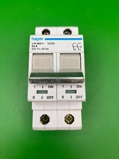 Hager N263 63A Double Pole Main Switch Isolator