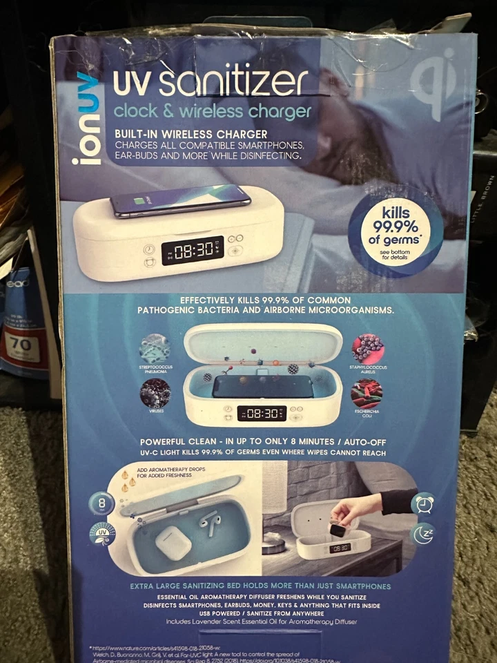 desinfectante uv con carga inalámbrica Foto 2 de 2