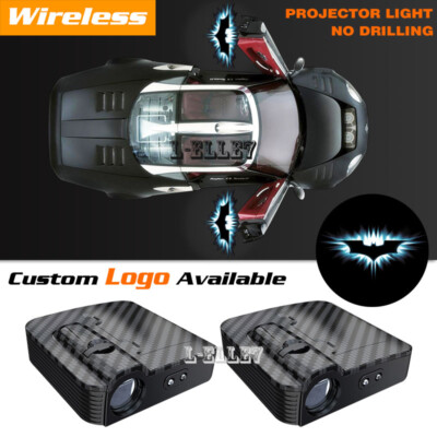 Wireless Car Door Projector Blue Batman Dark Knight Symbol Ghost Shadow Lights