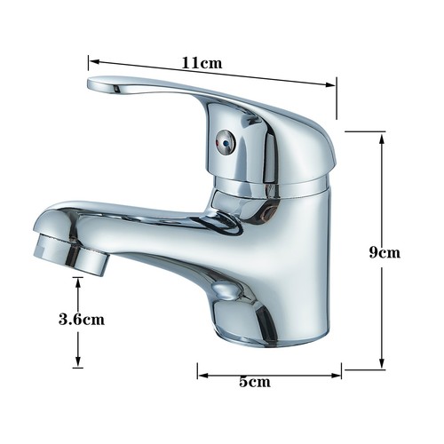 Waschtischarmatur Badarmatur Einhand Wasserhahn Bad Waschbecken Mischbatterie - Bild 2 von 9
