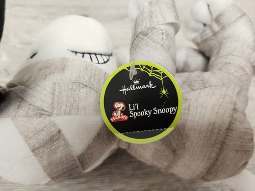 Hallmark Lil Li'l Spooky Snoopy Halloween Mummy Costume Plush 6.5" 2011 With Tag - Picture 8 of 12