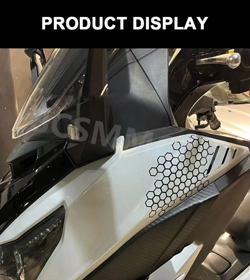 Pegatinas de coche película de protección de faros calcomanía impermeable nido de abeja gráficos adorno Foto 4 de 4