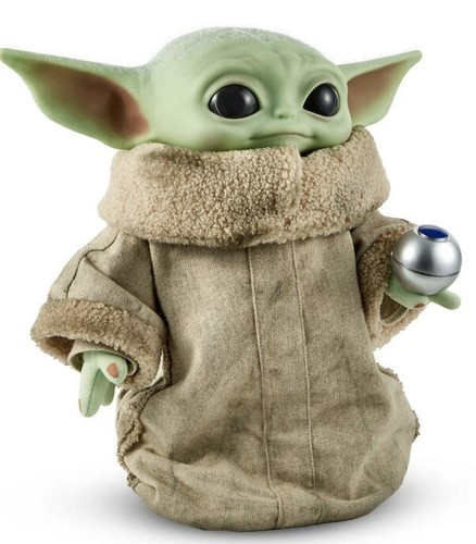 MATTEL CREATIONS STAR WARS MANDALORIAN PLUSH CHILD W/ HOVER PRAM NEW Grogu Yoda - Picture 7 of 13