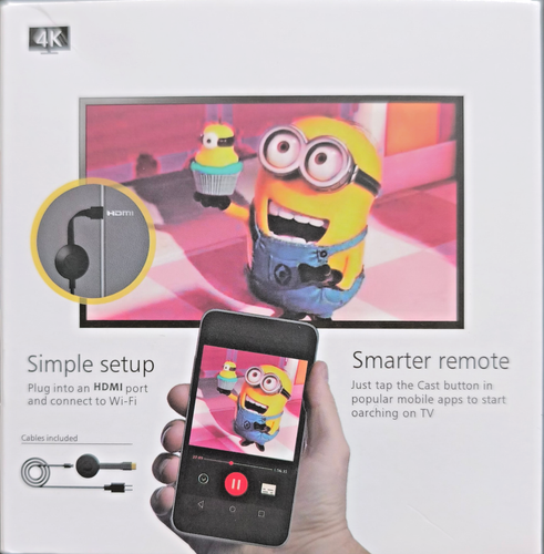 Chromecast TV Streaming Device Full HD 1.080P Mira Cast - Schwarz - Bild 2 von 6