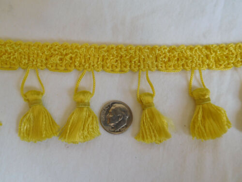 Choice TASSEL FRINGE Red Black Ivory Yellow Green Scallop Loop peach blue TRIM - Picture 11 of 23