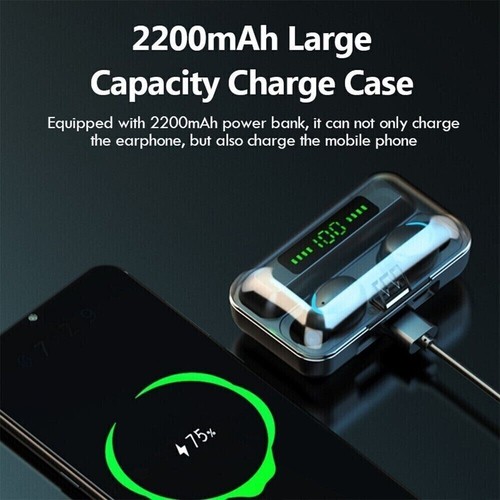 in Ear Bluetooth headphone Wireless Earbuds Sporting Headset Premium Sound W Mic - Picture 7 of 11