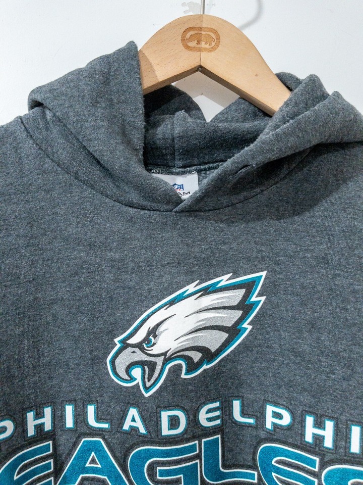Philadelphia Eagles NFL Apparel Hoodie Sweatshirt Size Large Gray eBay