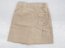 Girls R/K Khaki Kilt Pleat Uniform Skort Sizes 4 14