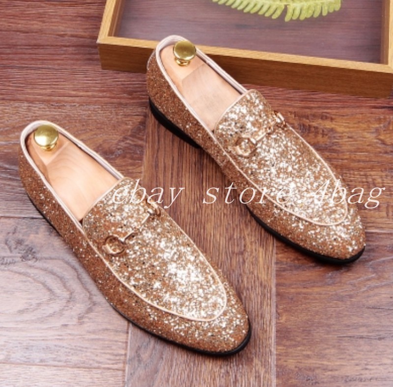 Scarpe casual da uomo NUOVO Paillettes PARRUCCHIERE Uomo Mocassini Mocassini Scarpe Casual nighclub BlingBling Scarpe casual da uomo NUOVO Paillettes PARRUCCHIERE Uomo Mocassini Mocassini Scarpe Casual nighclub BlingBling
