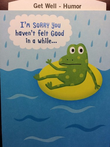 FUNNY GET WELL Card, HUMOR Thinking of YOU,GETWELL, Choice of 15 Hallmark 152 - Picture 22 of 39