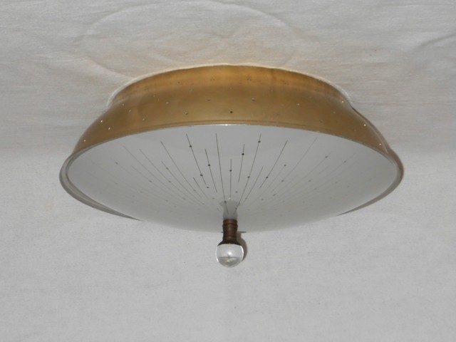 Mid Century Flying Saucer Light Fixture