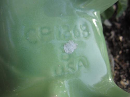Vintage Cookson CP-1268 USA Green Dip Art Deco Planter - Picture 9 of 9