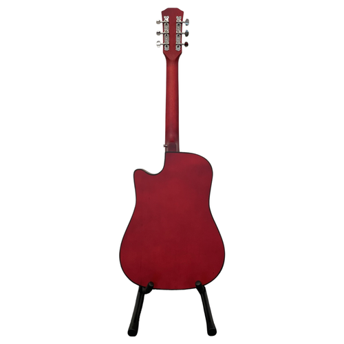 GUITARRA ACÚSTICA PARA ADULTOS TAMAÑO COMPLETO 38" PULGADAS PARA PRINCIPIANTES ACABADO MADERA DURA RECORTADA - Imagen 17 de 68