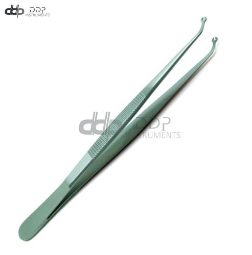 Dental Corn Suture Plier Angled Tissue Procedure Tweezer Surgical Eyelet Forceps - Picture 3 of 3