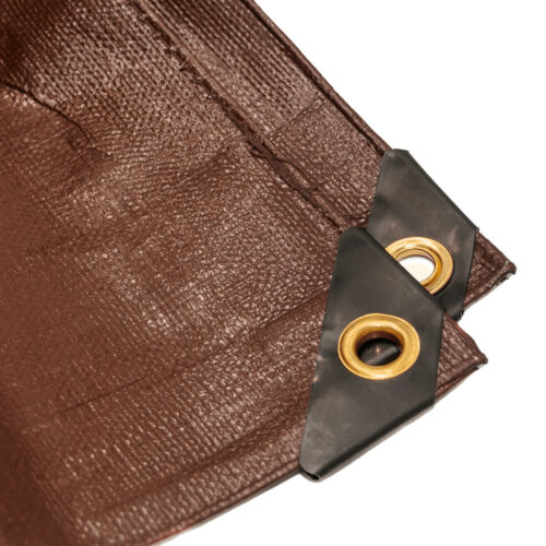 Lona de polietileno impermeable marrón súper pesada 6x8 - cubierta de techo de madera para ATV - Imagen 3 de 5