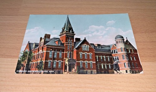 Postal de 1910 de Minnesota High School, St. Paul Minnesota - Imagen 1 de 5