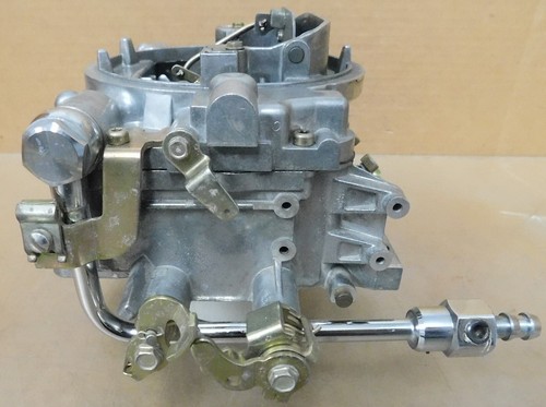 Edelbrock 1405 Performer 600 CFM Carb, Man Choke, Sec Air Valve,#6099, Gas Line - Picture 5 of 6