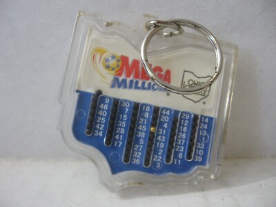 Ohio Lottery Mega Millions Lucky Ball Picker Advertising Keychain