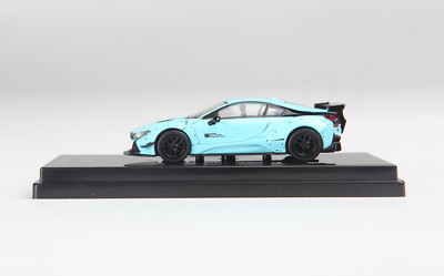 PARA64 1/64 Scale BMW I8 Liberty Walk LB Blue Diecast Car Model