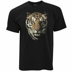 Mens-Wildlife-Tiger-Face-T-Shirt-Majestic-Big-Cat-Head-Wild-Animal-Photo-Tshirt