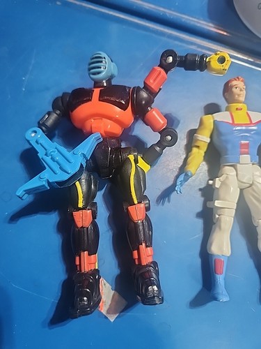 Vintage 1994 Toybiz The Bots Master Ninjzz and Ziv Zulander Action Figure Robot - Picture 3 of 6