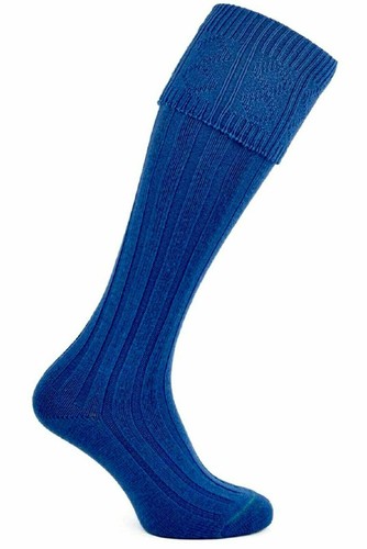Schottische Wollmischung Kilt Socken für Herren weiß, cremefarben, schwarz, grau, grün, rot, Farbe - Bild 9 von 10