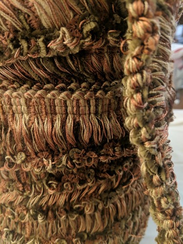 American Trim Mfg Co 2" Chenille Loop Fringe Trim FRL0512 'Cardoban' 5 yard lot - Picture 3 of 5