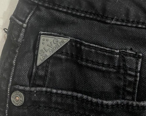 Men's Buckle Salvage Black Jeans Size 34R 30" Inseam Mayhem Straight Stretch - Picture 11 of 13