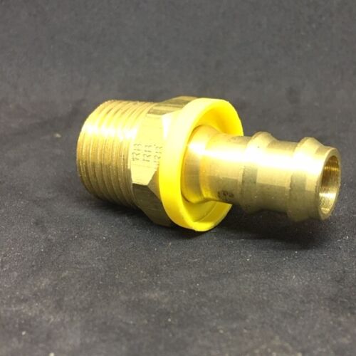 Brass Fitting 1/2" Hose Barb x 3/4" NPT - DAYCO 8NP-8PL 2 pcs USA - Picture 4 of 6