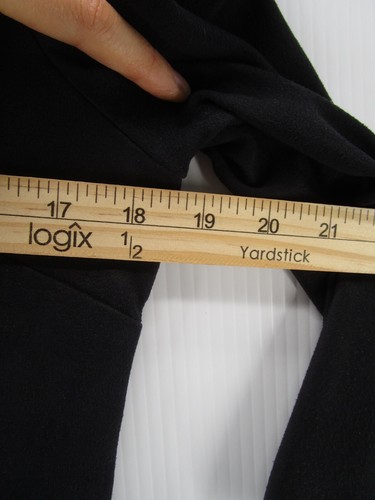 VINTAGE David Warren Dress Women 10 Black Faux Suede Shift Evenings Party NEW - Picture 6 of 11