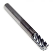 Niagara Cutter Carbide Corner Radius End Mill 1/4" 5FL AlCrN 0.056" Radius