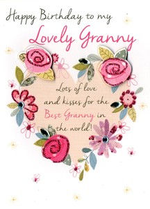 Adorable Grand Mere Joyeux Anniversaire Carte De Vœux Seconde Nature Juste Pour Dire Cartes Ebay