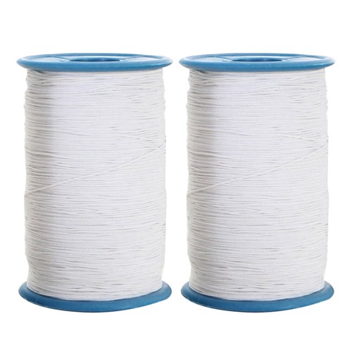 2 Pcs Covered Yarn Sewing Thread Elastic for Supplies Costume Clothes