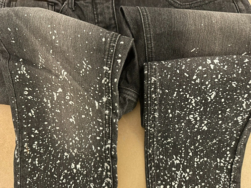 Aniston Boyfriend Jeans Hose Denim schwarz KP 49,99 € %SALE% farbklecks modern - Bild 5 von 6