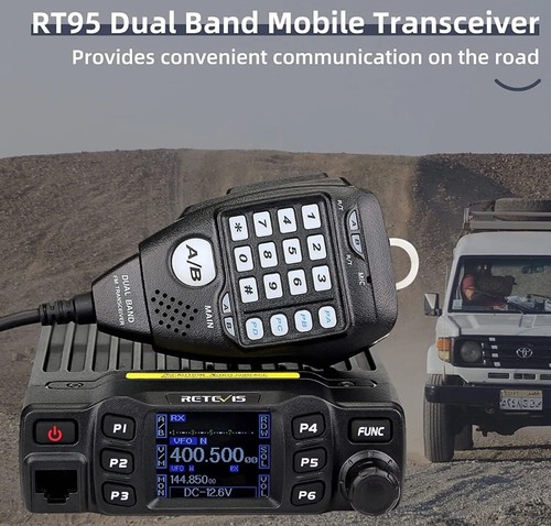 Retevis RT95 Mobile Car Ham Radio DualBand UHF430-440/VHF144-148 USA SELLER - Picture 4 of 9