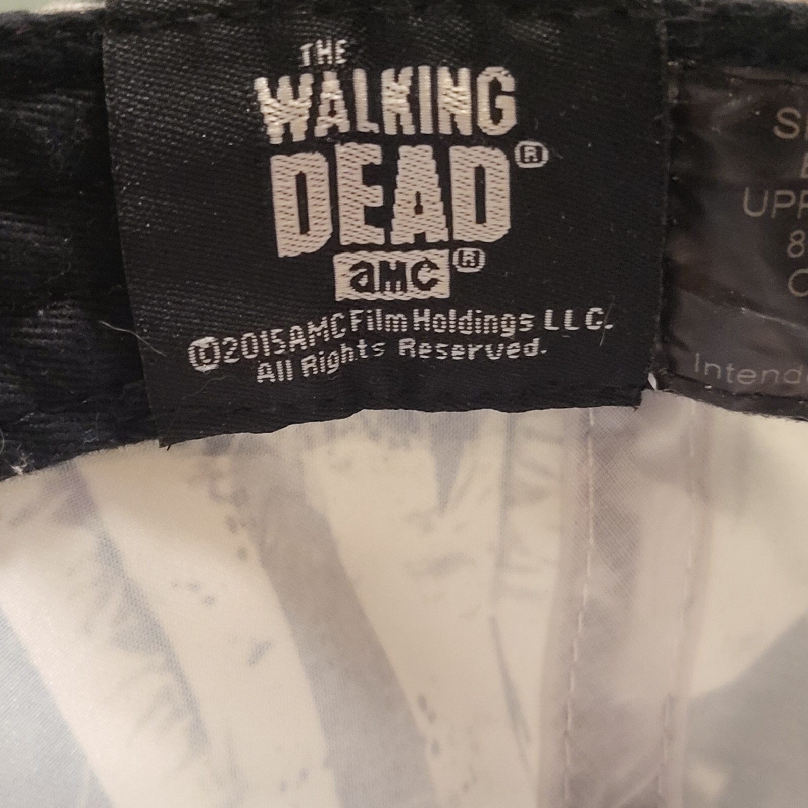 The Walking Dead TWD 2015 AMC All Over Print AOP Snapback Hat Cap OSFM VERY RARE