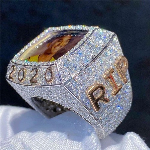 2.5CT Simulated Diamond Men's Custom Name Number Memory Photo Ring 925 Silver - Picture 4 of 7