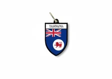 keychain key chain ring flag national shield australia tasmania
