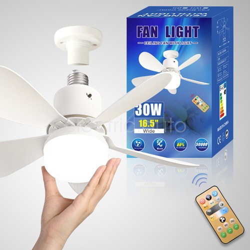 Ceiling Fans Remote Control Switch LED Light 40W/50W Light Bulb 3 Colors 3 Speed - Picture 16 of 24