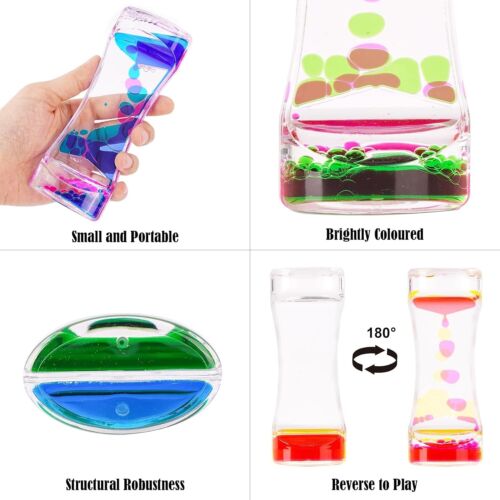 LULUFUN Liquid Motion Timer Bubbler, Giocattolo Sensoriale per Ent... - Foto 6 di 8