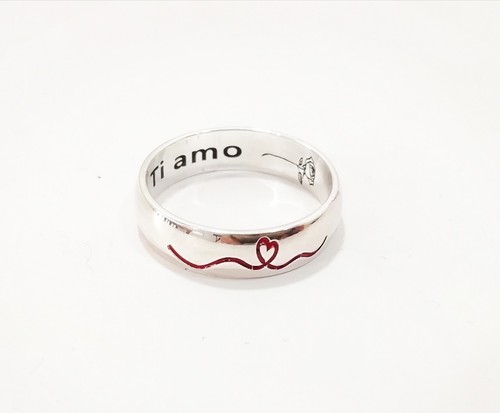 ANELLO FEDE FEDINA FIDANZAMENTO FILO ROSSO DEL DESTINO PERSONALIZZABILE ARGENTO - Foto 4 di 8