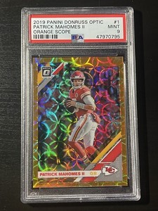 2019 Donruss Optic Patrick Mahomes II  Orange Scope #/79 PSA 9 Chiefs