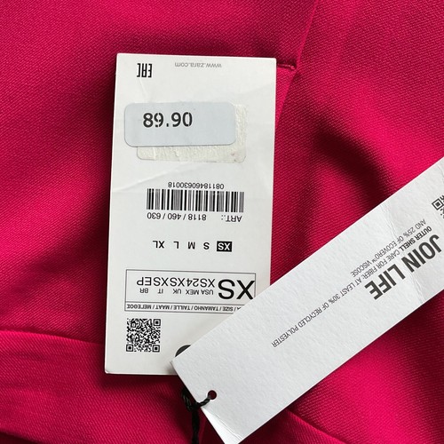 ZARA Women’s Low Waist Flowing Flared Trousers Pant Pink/Fuchsia Size XS NWT - Picture 19 of 19