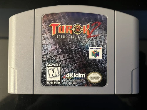 Turok 2: Seeds of Evil N64 Nintendo 64 Authentic Cart Only Tested