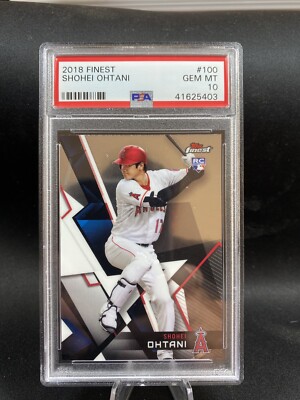 2018 Topps Finest Shohei Ohtani #100 Rookie Card PSA 10 Gem Mint | eBay 2018 Topps Finest Shohei Ohtani #100 Rookie Card PSA 10 Gem Mint | eBay
