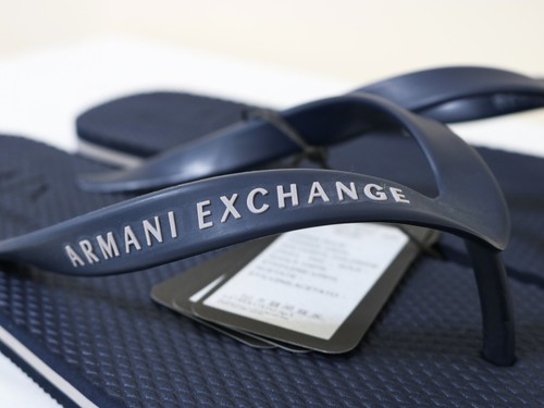 Infradito Armani Exchange uomo in PVC con scritta logo taglia 8,5, 9,5, 10 nuovo - Foto 4 di 7
