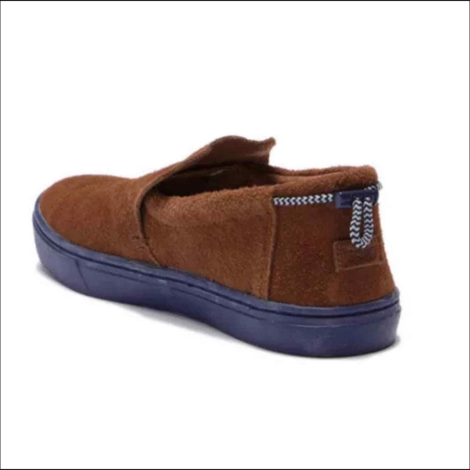 Niños Jóvenes Toms Marrón y Azul Paxton Gamuza Zapatos 5.5 EE. UU.! Foto 3 de 4