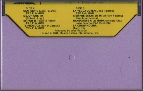 Jose Fajardo Y Su Estrellas Hoy Manana Fania Records JMC 628 Sealed Cassette - Picture 2 of 2